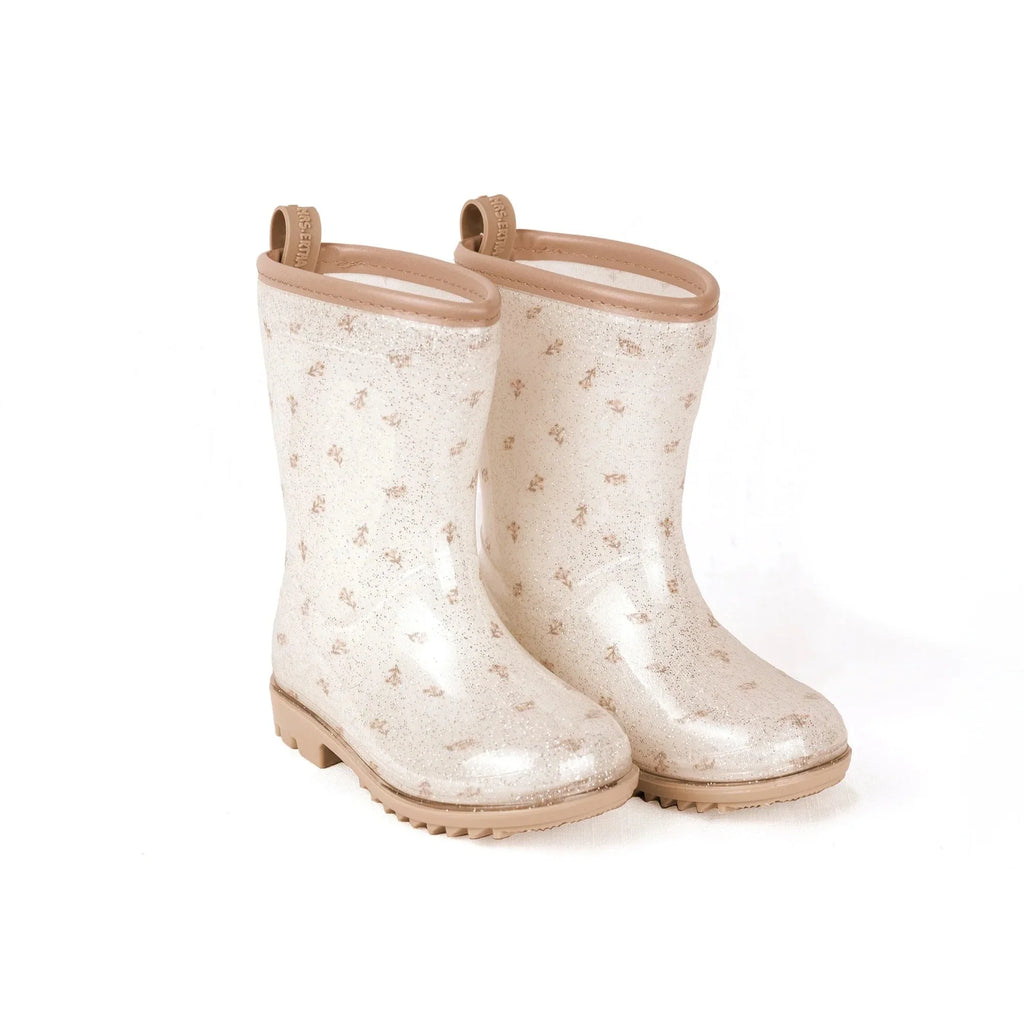 Mrs. Ertha Wellies - Rain boots | Flower Buds - Glitter