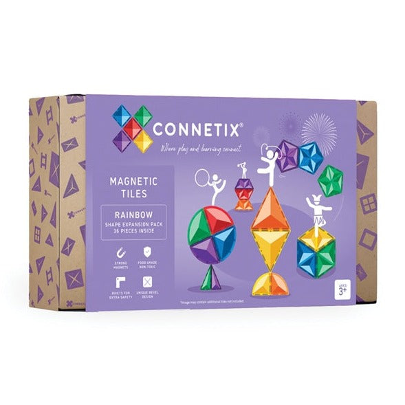 Connetix Tiles Rainbow Shape Expansion Pack | 36 PCS