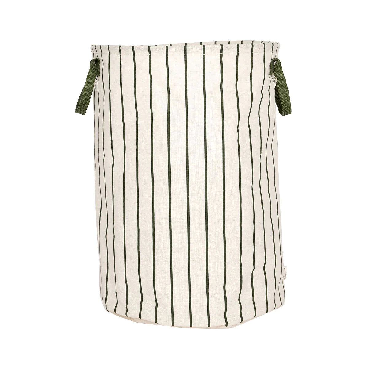 Oyoy Living Raita Laundry/Storage basket Large | Green /Off White