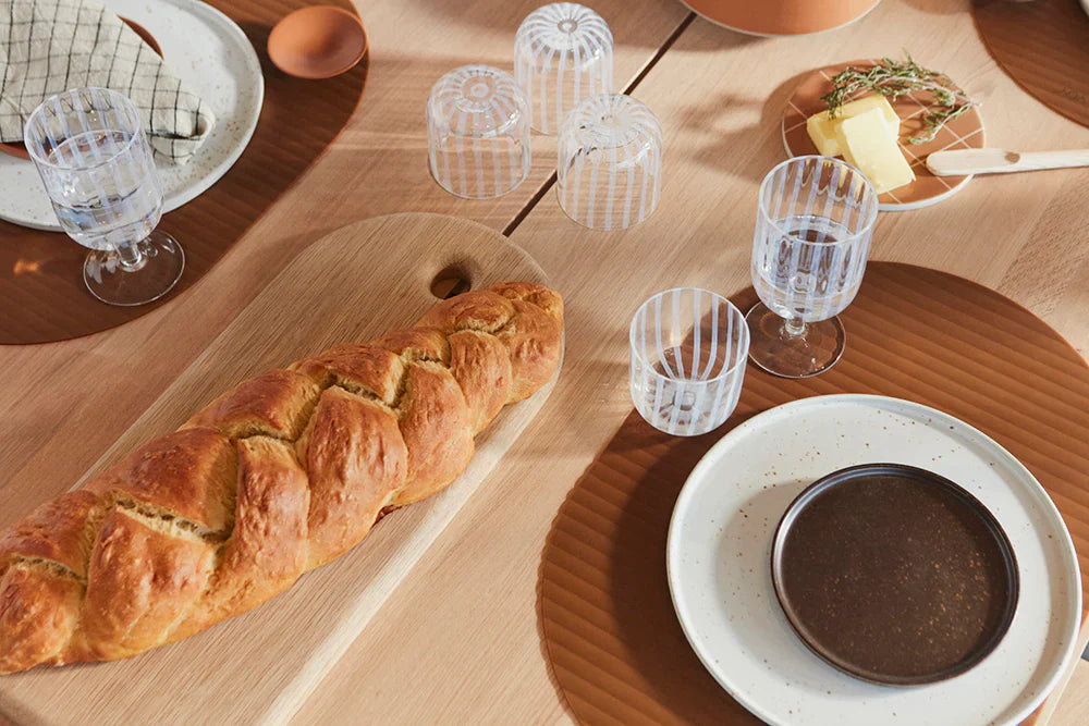 OYOY Silicone Set 2 Placemats Ribbo | Camel