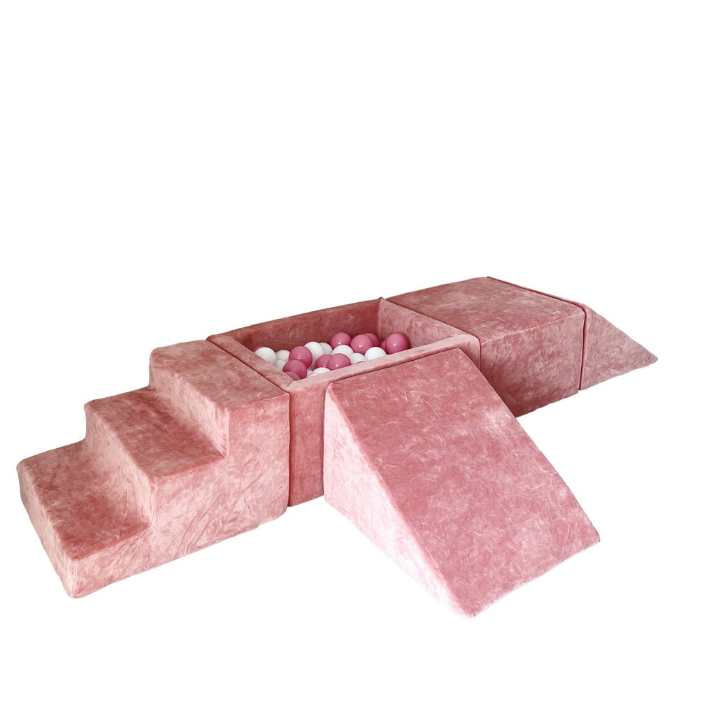 Moje Ball Pool & Playset Elements 4pcs Soft Velvet | Raspberry Pink