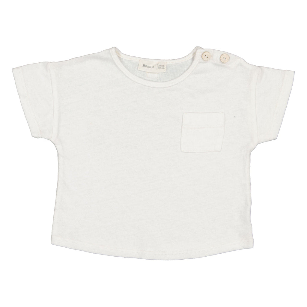 Bean's Custard Apple Cotton Linen Pocket T Shirt