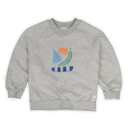 Freckle & Sprout Raglan Sweatshirt Fruit | Gray Melee