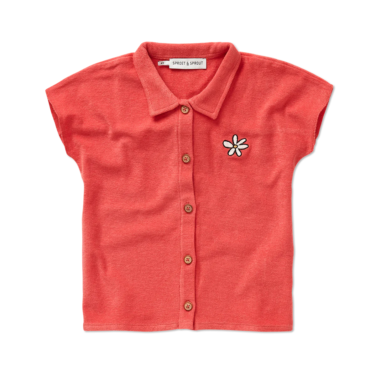 Freckle & Sprout Terry Blouse Girls | Rose Petal