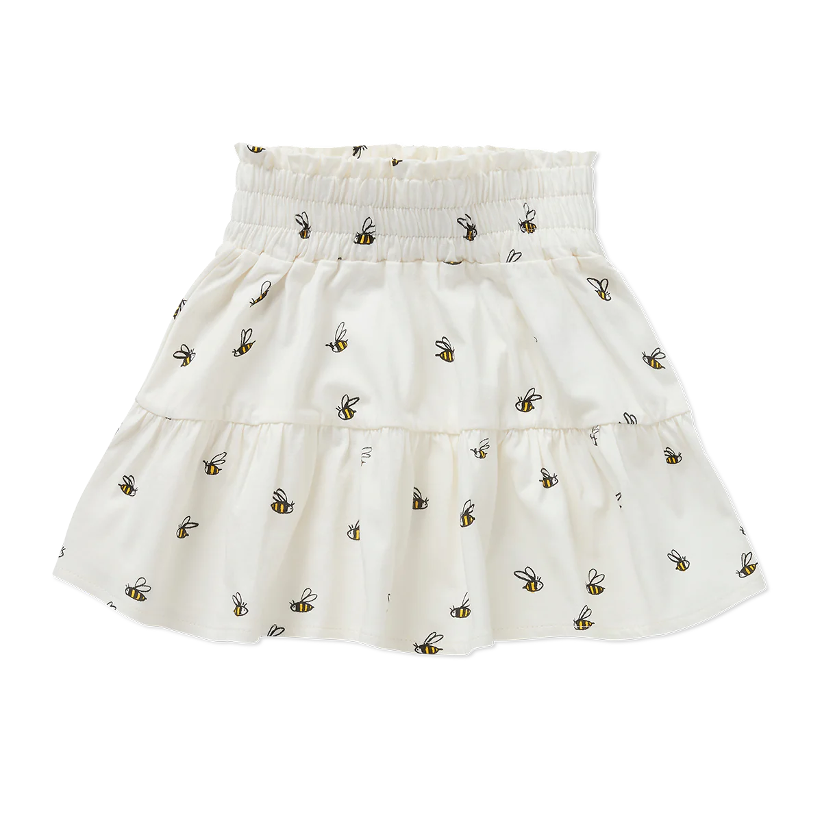 Freckle & Sprout Smock Skirt Beez Print | Off White