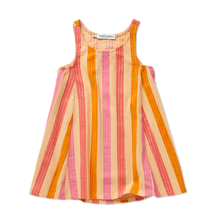 Freckle & Sprout Sleeveless Dress Striped | Nectarine