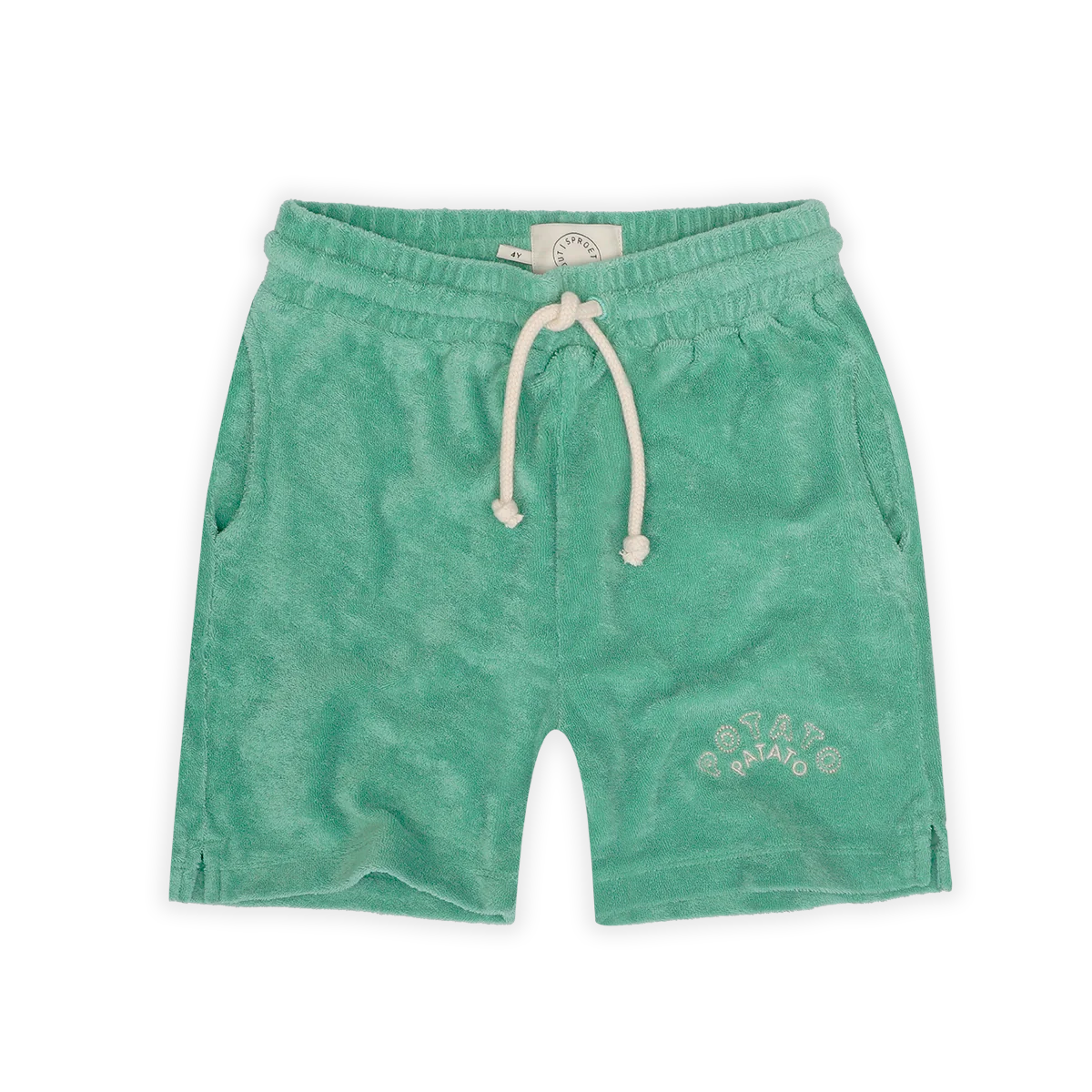 Freckle & Sprout Terry Bermuda Shorts | Botanical Green