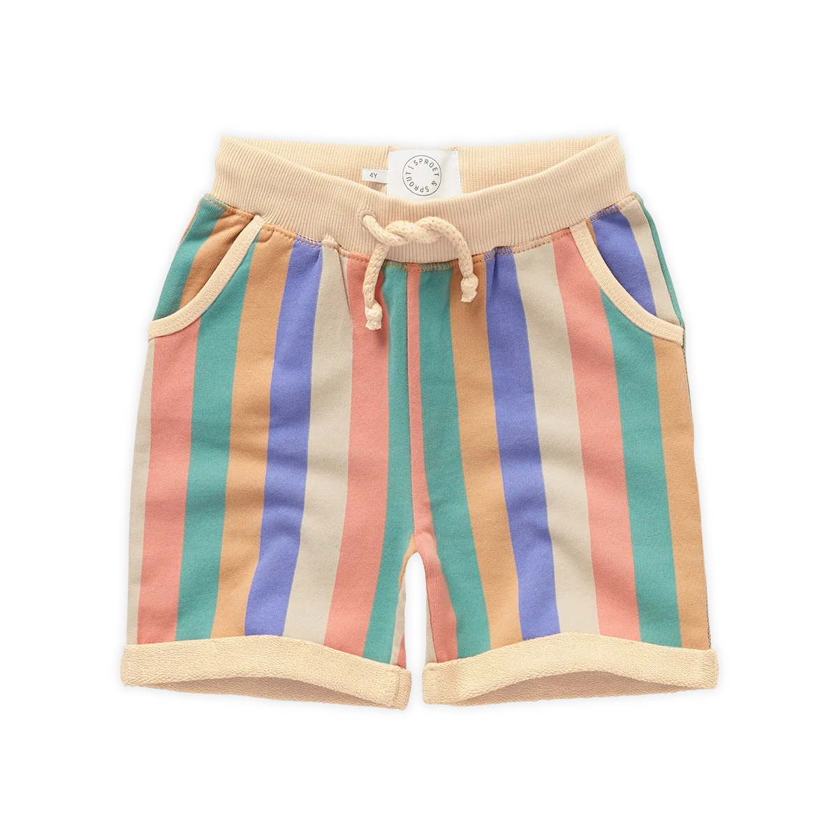 Freckle & Sprout Short Multi Color Striped | Nectarine