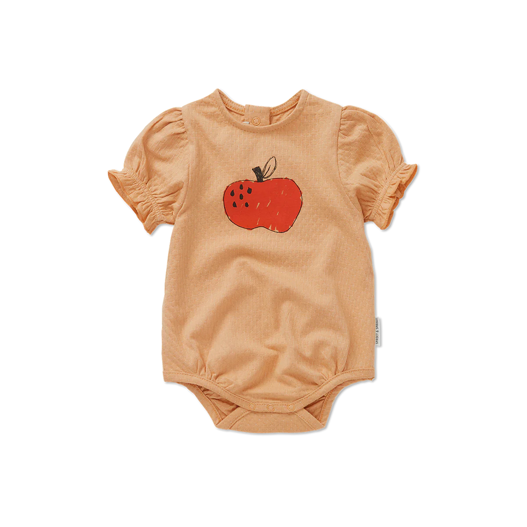 Freckle & Sprout Romper Balloon Sleeve Apple | Nectarine