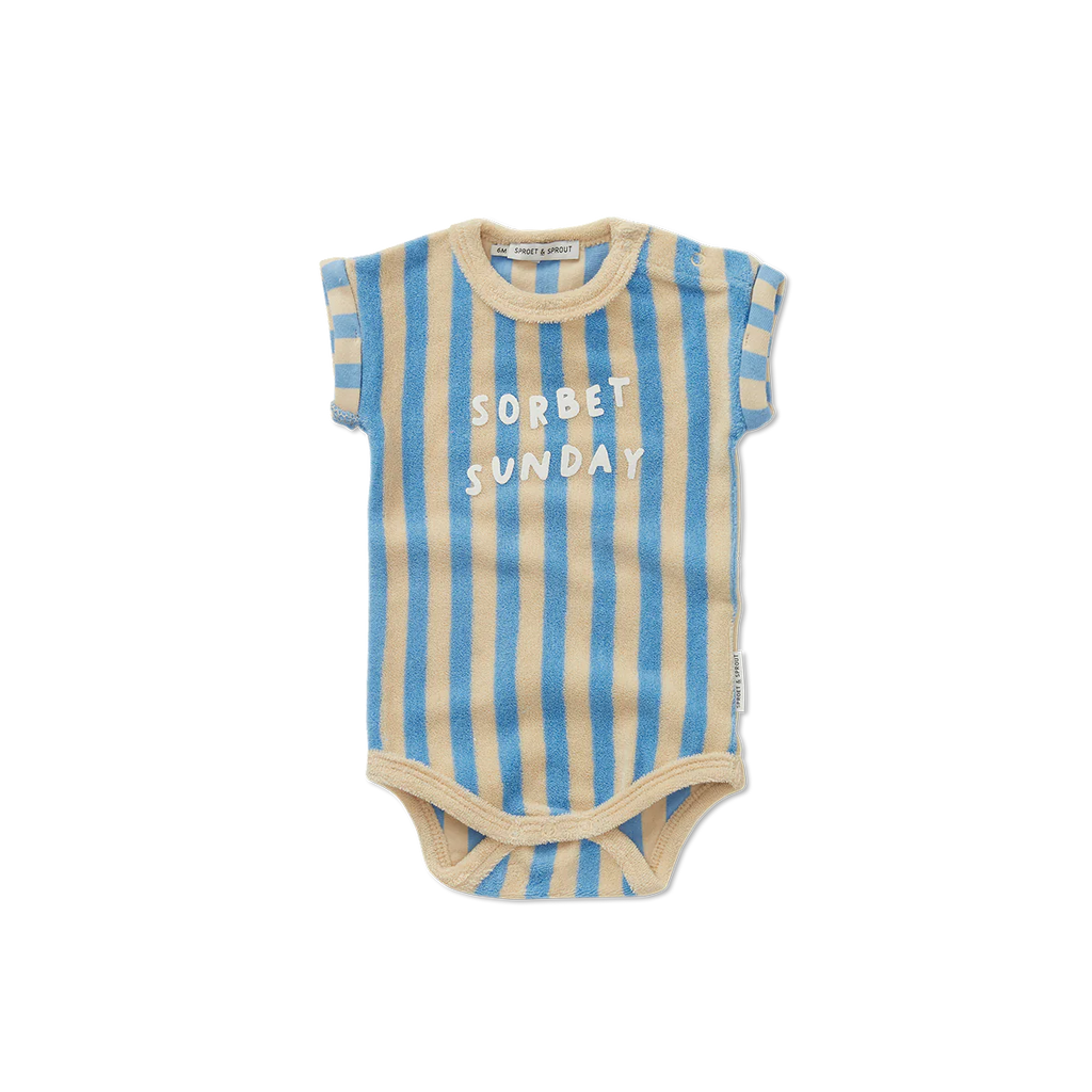 Freckle & Sprout Terry Body Striped | Sesame