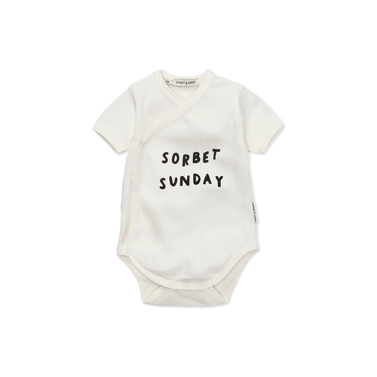 Freckle & Sprout Rib Romper Sorbet Sunday | Off White