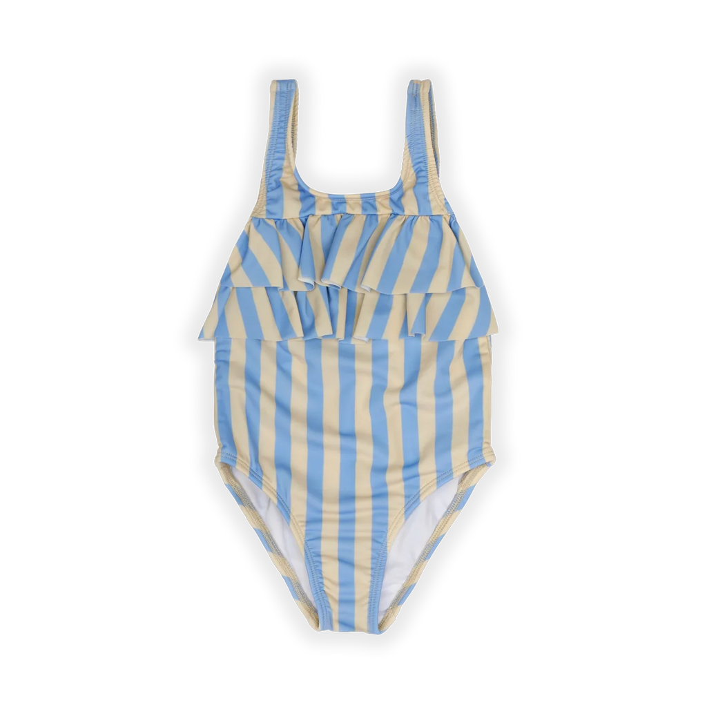 Freckle & Sprout Swimsuit Chest Ruffle Striped | Sesame