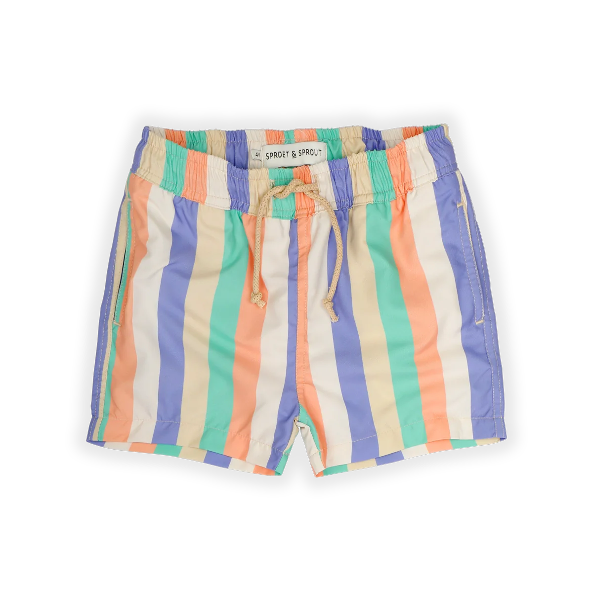 Freckle & Sprout Swimming Shorts Multi Color Striped | Nectarine