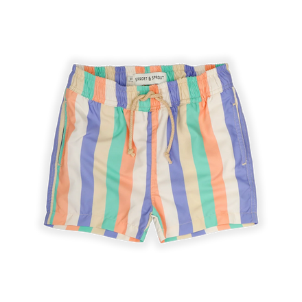 Freckle & Sprout Swimming Shorts Multi Color Striped | Nectarine