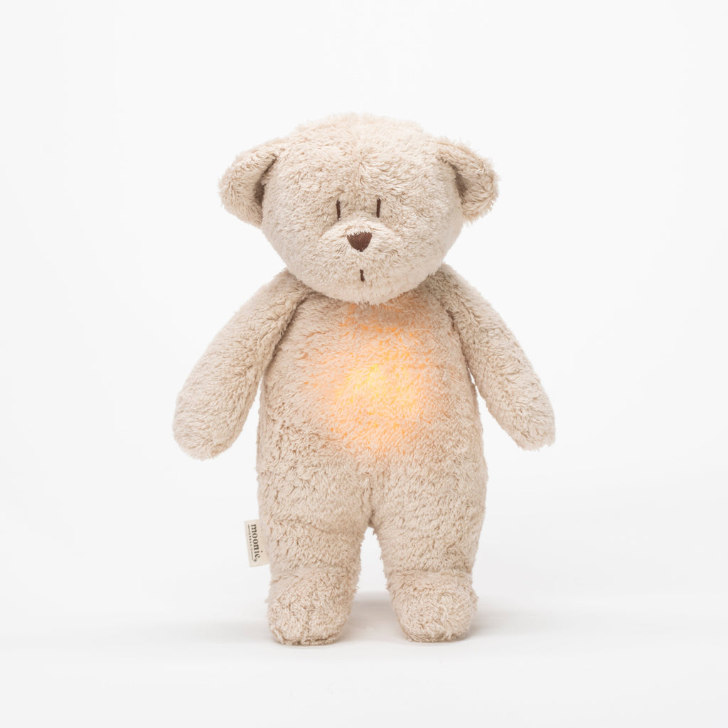 Moonie 2.0 upgrade - Hug Heartbeat and Light | Bear Sand - Organic cotton