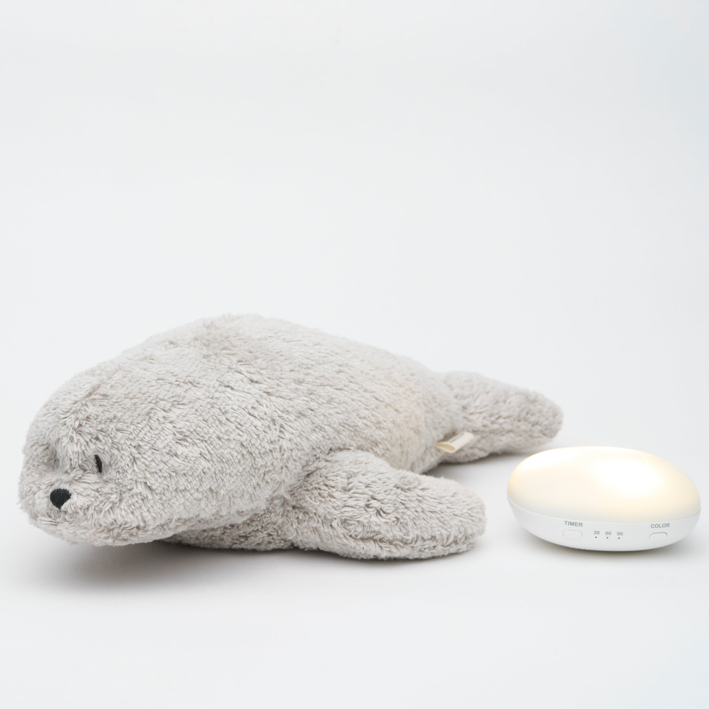 Moonie 2.0 - Cuddly Heartbeat and Light | Humming Zeehondje Seal Gray