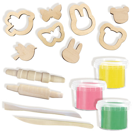 SES Creative Eco Clay With Wooden Tools