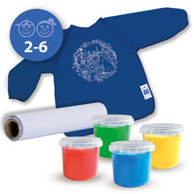 SES Creative Eco Finger Paint Set With Kliederapron