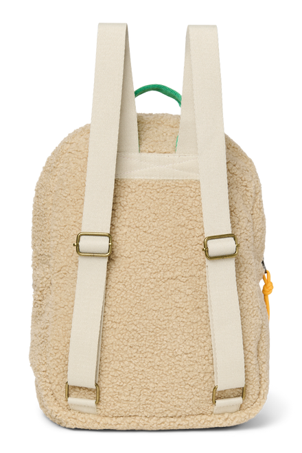 Studio Noos Backpack Midi | Ecru Teddy Cobalt