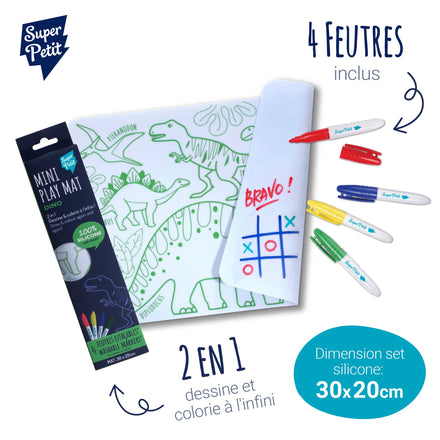 Super Petit Mini Placemat With markers | Dino