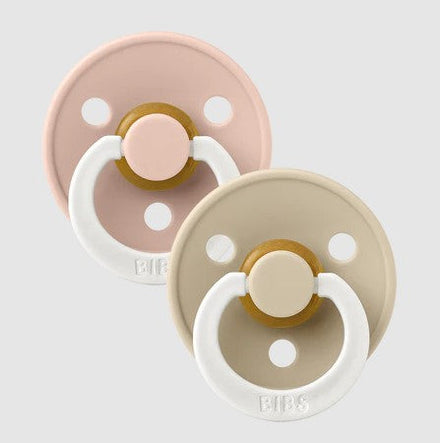 Bibs Pacifier 6+M Size 2 | Glow In The Dark Blush /Vanilla