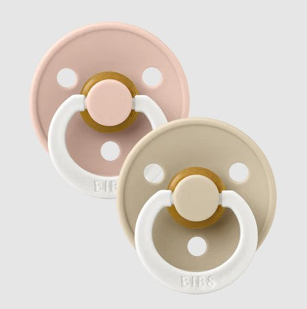 Bibs Pacifier 6+M Size 2 | Glow In The Dark Blush /Vanilla