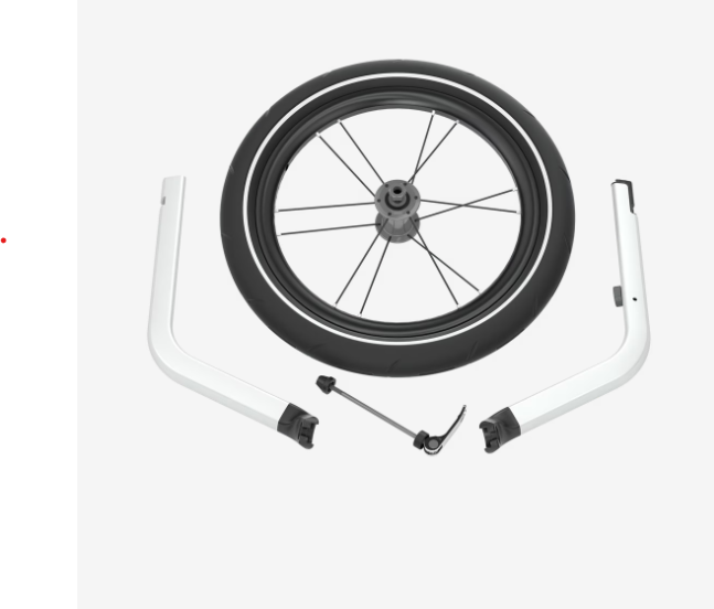 Thule Chariot Jogging Kit 1 Ankle | Aluminum black