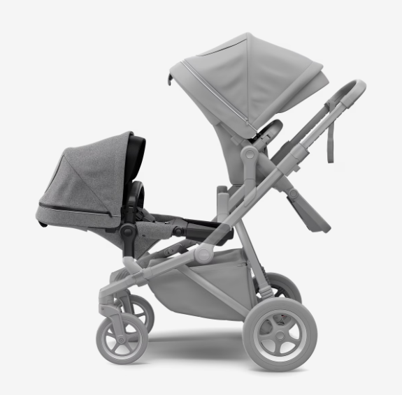 Thule Sleek Seat for Double Buggy | Black/Grey Melange