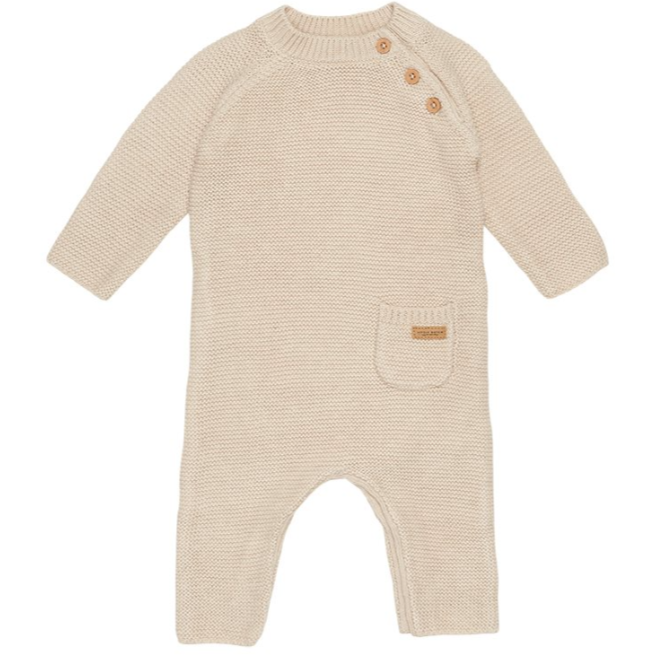 Little Dutch Knitted One Piece Suit Baby | Sand