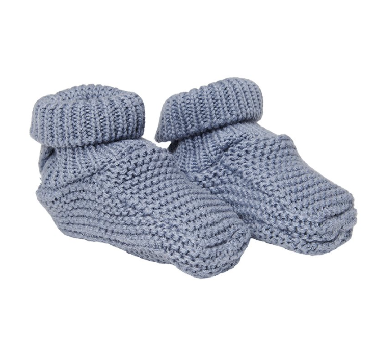 Little Dutch Knitted baby slippers 0-6M | Blue