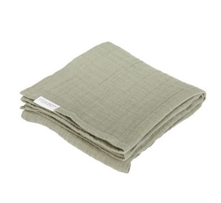 Little Dutch Swaddle Cloth Set Hydrophilic 70x70cm | Little Farm Olive