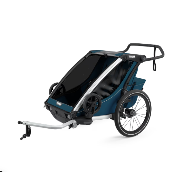 Thule Chariot Cross Double-seater Multisport Bicycle Trailer Double | Majolica Blue