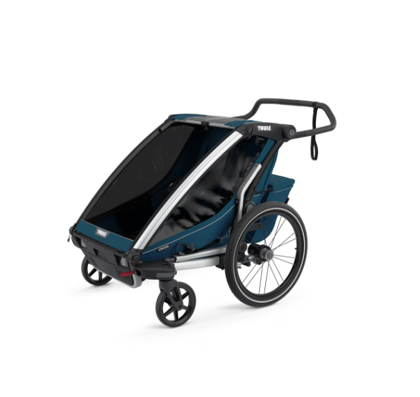 Thule Chariot Cross Double-seater Multisport Bicycle Trailer Double | Majolica Blue