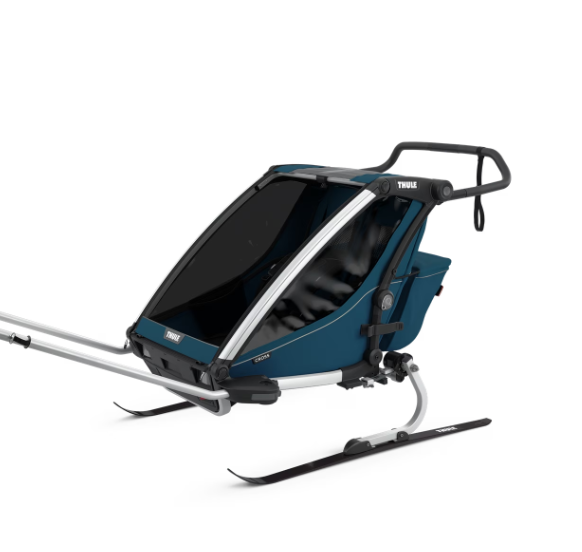 Thule Chariot Cross Double-seater Multisport Bicycle Trailer Double | Majolica Blue