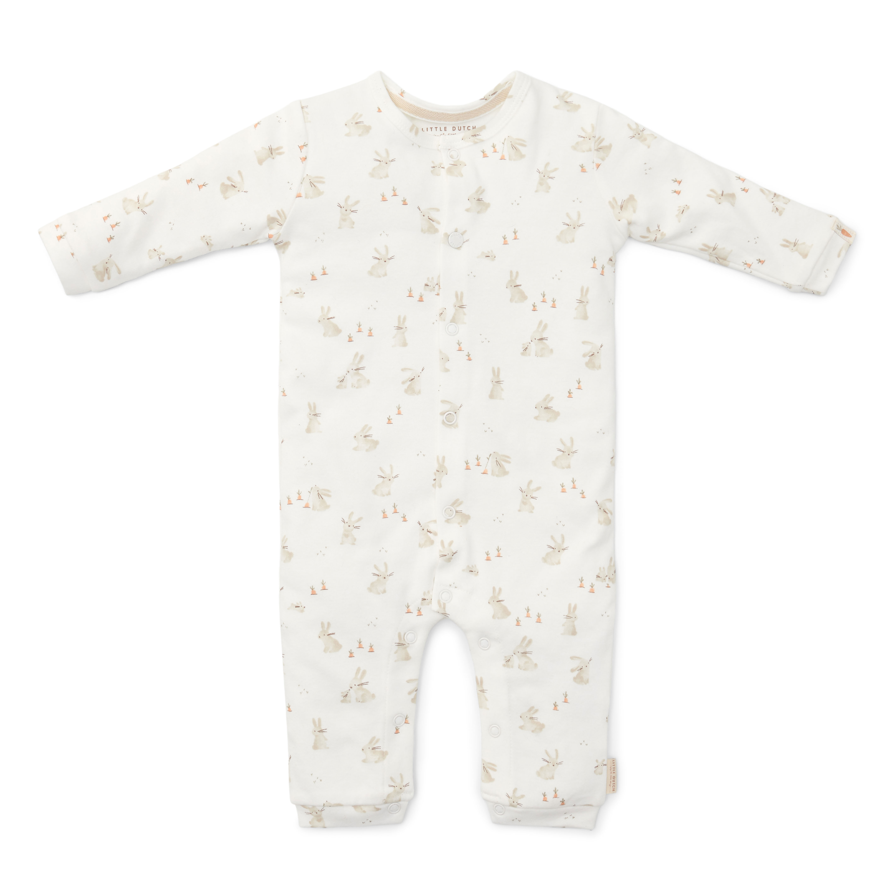 Little Dutch Knitted Baby Bodysuit | Off White Bunny