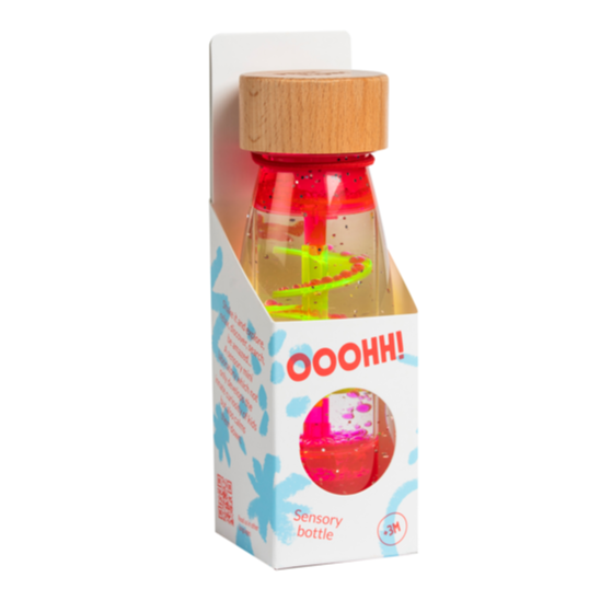 Petit Boum Sensory Bottle | Spiral Pink