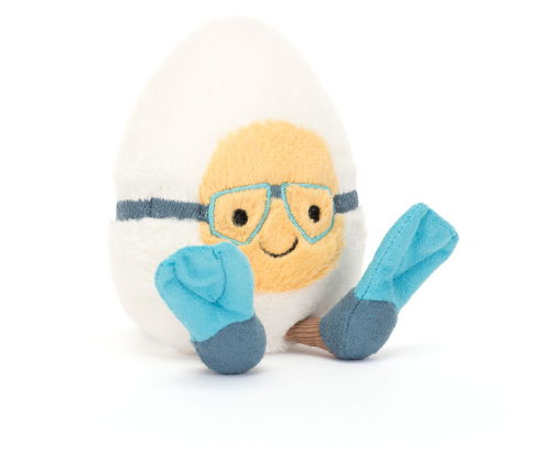 Jellycat Cuddly Toy Amuseables Boiled Egg Scuba