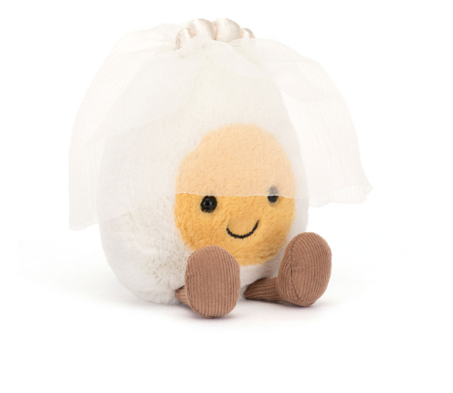 Jellycat Plush Toy Amuseables Boiled Egg Bride