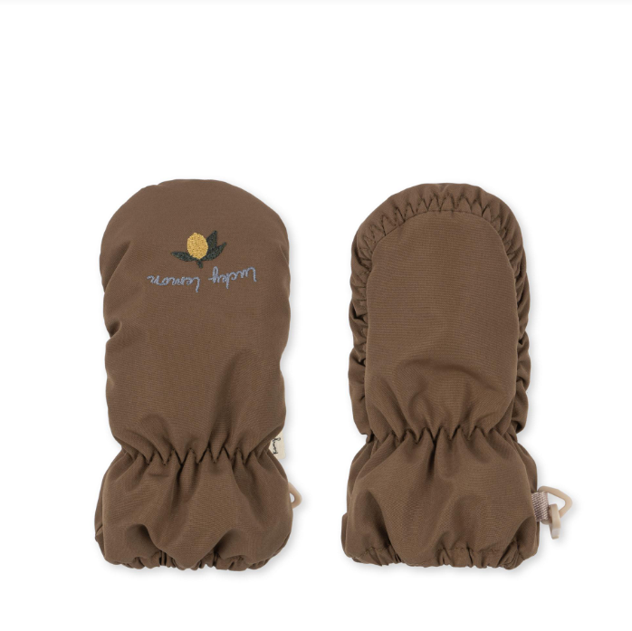 Konges Sløjd Nohr Snow Baby Mittens | Walnut