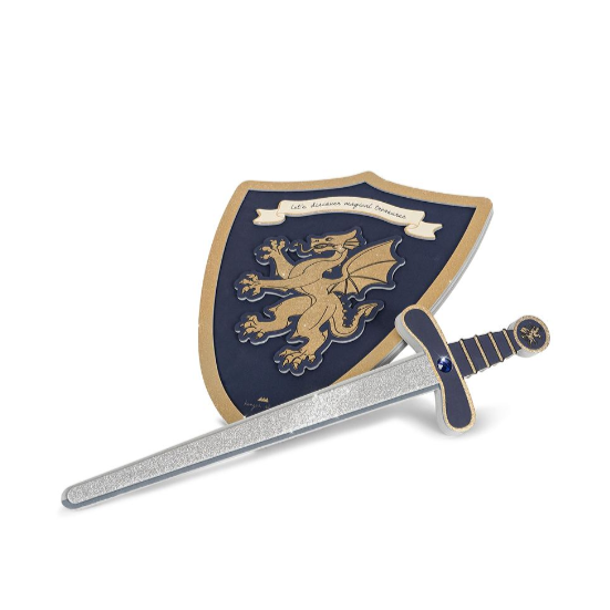 Konges Sløjd Knight Sword & Shield | Midnight Navy