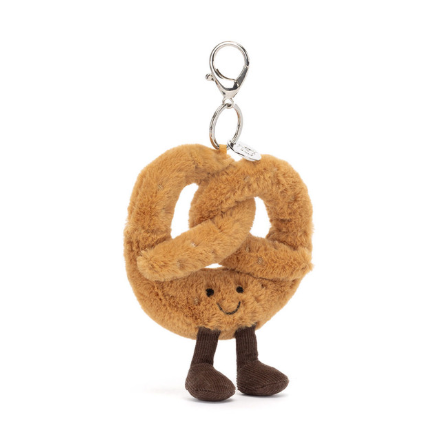 Jellycat Plush Toy Keychain Amuseables Pretzel