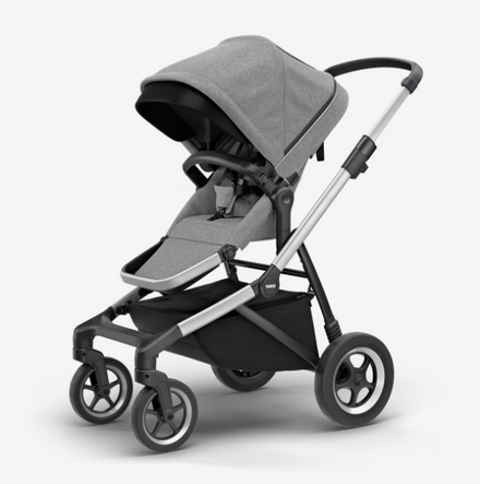 Thule Sleek City Stroller | Aluminum /Gray Melange