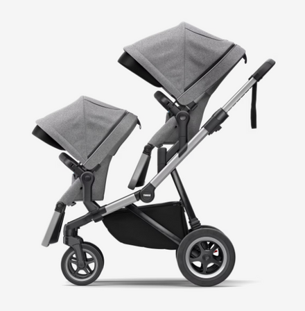 Thule Sleek City Stroller | Aluminum /Gray Melange