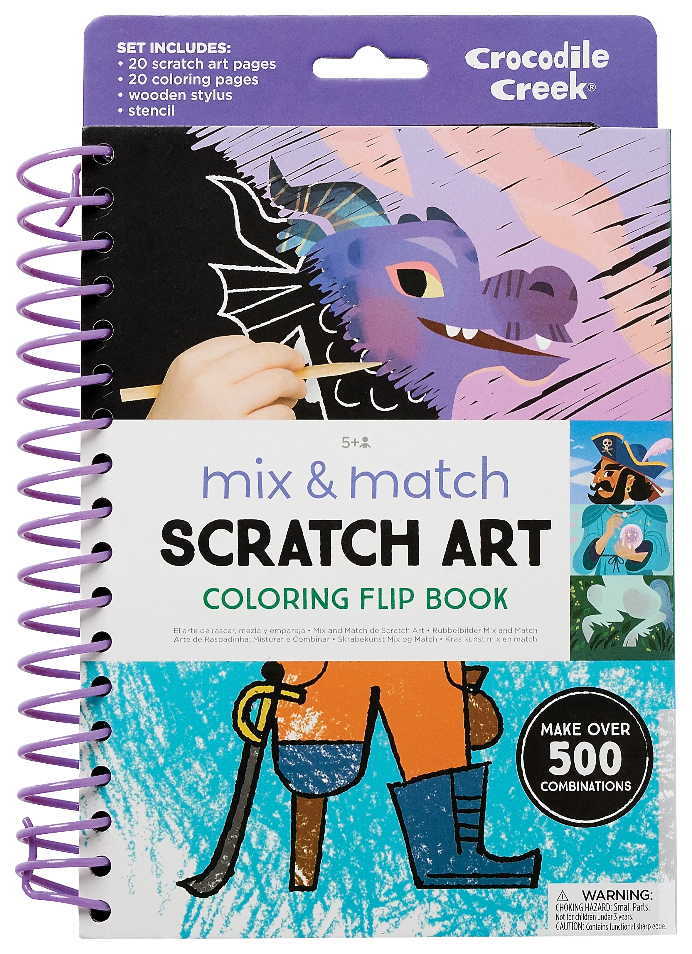 Crocodile Creek Craft Set Scratch Cards | Fairytale magic
