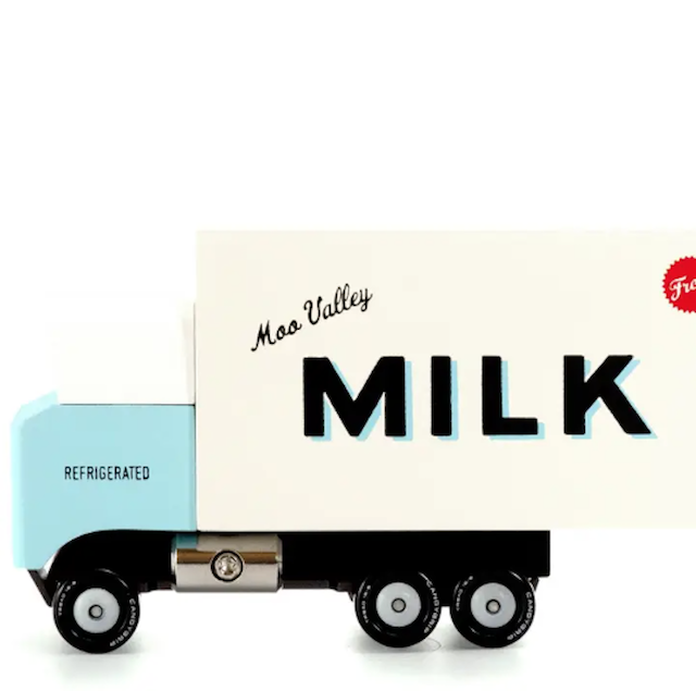 Candylab Toys Toy truck | Milk Truck
