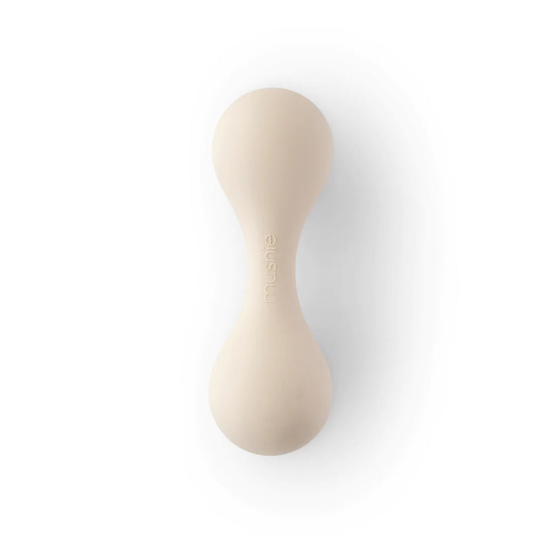 Mushie Silicone Baby Rattle Toy Rattle | Shifting Sand