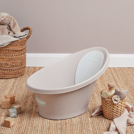 Shnuggle Newborn Baby Bath | Taupe