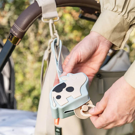 Done By Deer Silicone Pacifier Holder Dotti Blue