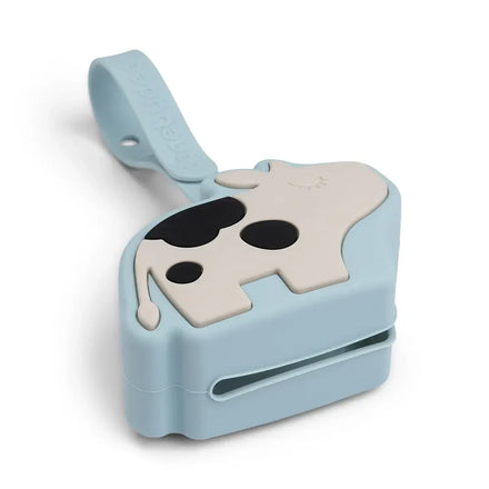 Done By Deer Silicone Pacifier Holder Dotti Blue