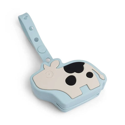 Done By Deer Silicone Pacifier Holder Dotti Blue